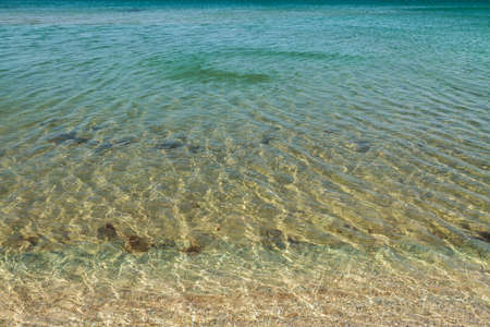 seacoast with turquoise water, summer sunny dayの写真素材