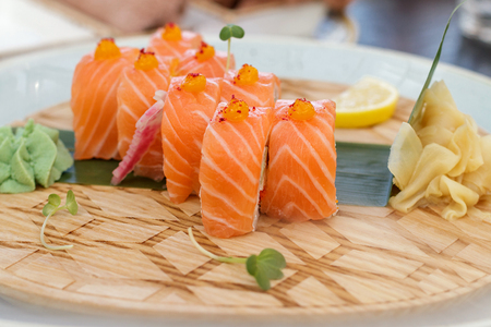 sushi chilled close-upの写真素材