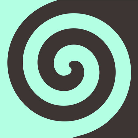 Soft abstract spiral background in Mint Chocolate themed : Mint green and dark brown.