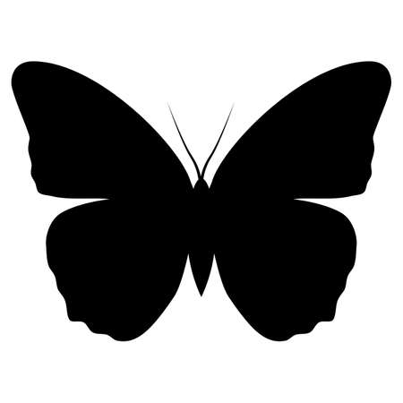 Silhouette of a butterflyのイラスト素材