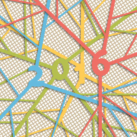 New Year 2016. Text design. Text caught in netのイラスト素材