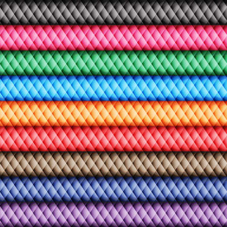 Colored rhombus. Mountains. Seamless pattern. Color paletteのイラスト素材