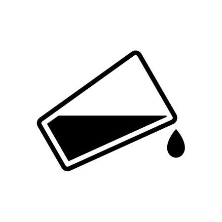 glass and flowing water iconのイラスト素材