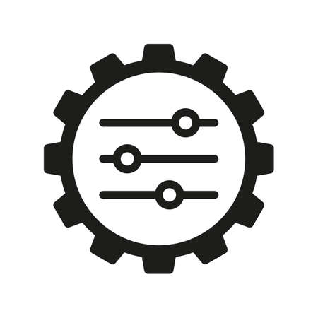 Setting icon in gearのイラスト素材