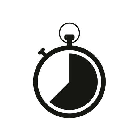 Stopwatch simple icon on white background.のイラスト素材