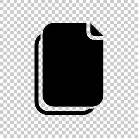 document simple icon. On transparent background.のイラスト素材