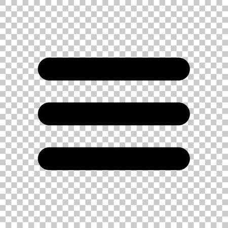 Hamburger menu. Web icon. On transparent background.のイラスト素材