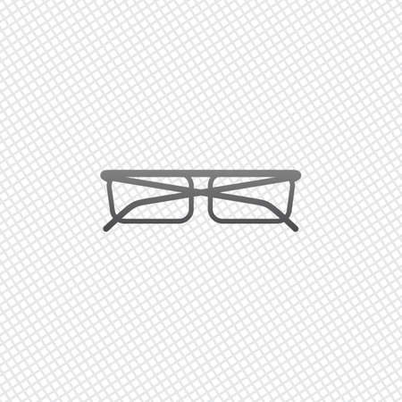 eyeglasses icon. On grid backgroundのイラスト素材
