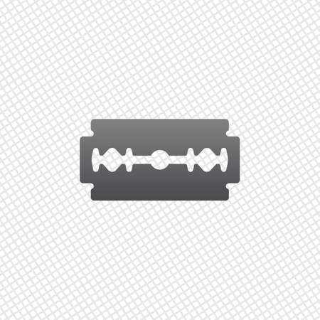 blade. simple silhouette. On grid backgroundのイラスト素材