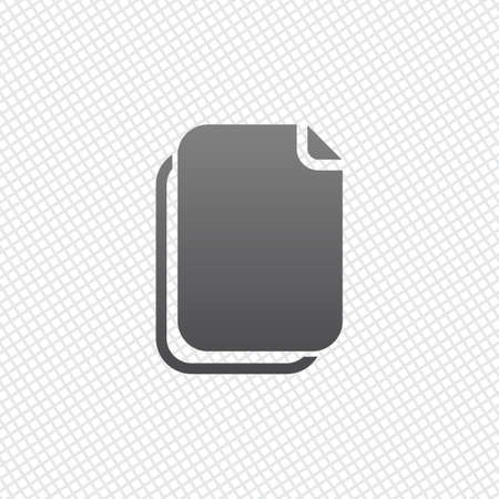 document simple icon. On grid backgroundのイラスト素材
