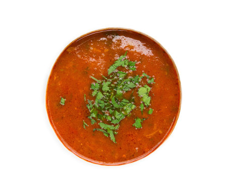 Kharcho soup on an isolated background