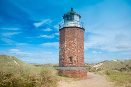 Lighthouse at Kampen, Sylt, Schleswig Holstein, Germanyの写真素材