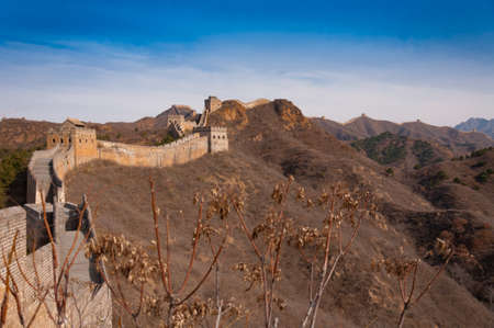 Great wall of china in jinshanling and simataiの写真素材