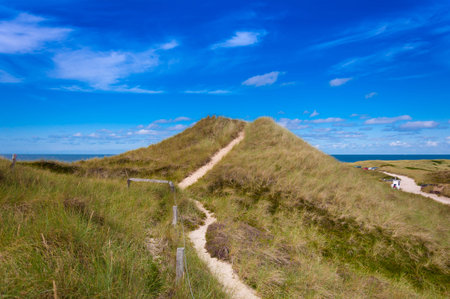 View from the Uwe dune on the island of Sylt, Germany