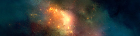 Nebula on a background of outer space
