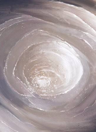 Light tender circular abstraction with watercolor and splashes