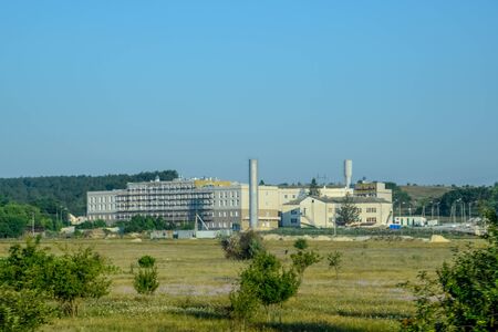 Balaklava Thermal Power Plant. New power station.の写真素材
