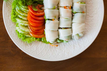 Fresh Spring Rollsの写真素材