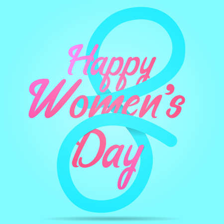 Happy womens day poster. 8 march. Vector illustration.のイラスト素材