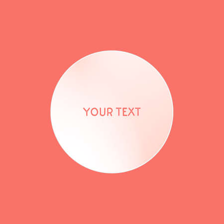 Circle background. White circle on the background color 2019. Place for your text.のイラスト素材