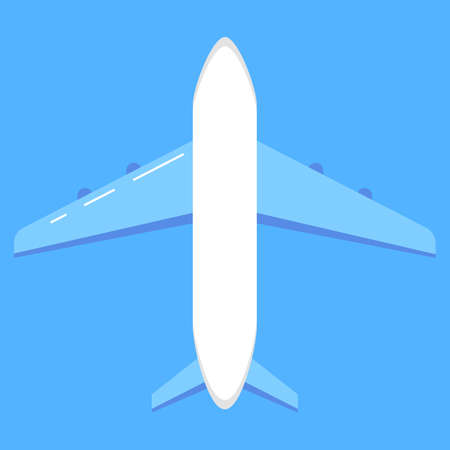 Airplane template vector. Flat styleのイラスト素材