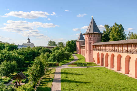 The wall of the Saviour Monastery of St. Euthymius (Spaso-Evfimiev Monastery), 12 July 2014