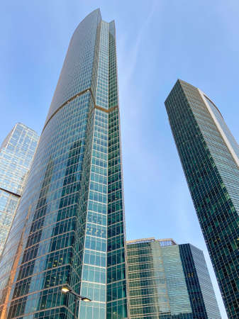 Skyscrapers of Moscow City, Russia, Moscowの写真素材
