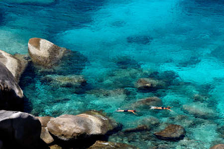 Skin driving at Similan, Thailandの写真素材