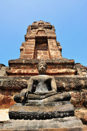 Buddha statue in Sukhothaiの写真素材