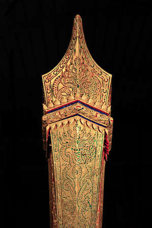 The Royal Barge Anakchat Bhuchong, National Museum of Royal Barges, Bangkok, Thailandの写真素材