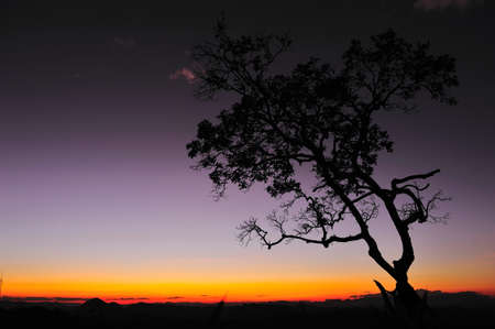 Sunset at Maehongsonの写真素材