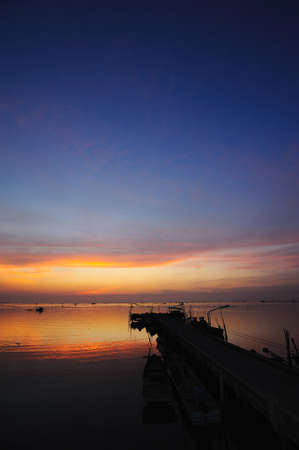 Fisherman house at Bangsaiの写真素材