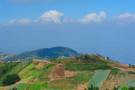 Landscape of Phutabberk from view point at Phuhin rongkla, Thailandの写真素材