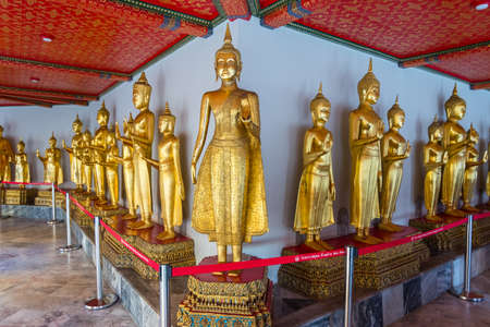 Wat Pho Buddhist temple in Bangkok, Thailandのeditorial素材