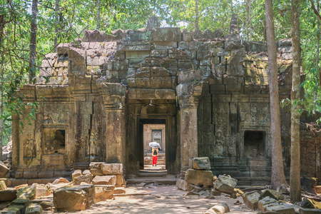 Amazing Angkor Wat Temple in Siem Reap, Cambodiaの写真素材