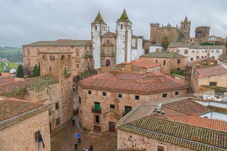 Medieval town of Trujillo in Extremadura, Spainの写真素材