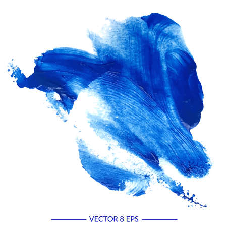 Blue vector blot isolated on white background.のイラスト素材