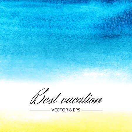 Background with beautiful vector watercolor blot. Isolated on white background hand drawn watercolor blot for postcard, banner, business card and other.のイラスト素材