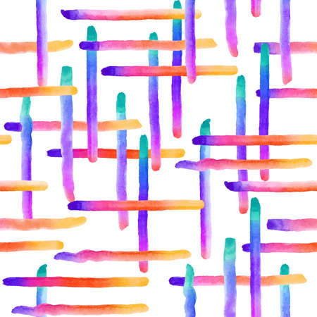 Unique hand drawn watercolor elements isolated on the white backdrop For fabric, wallpaper, postcards.のイラスト素材