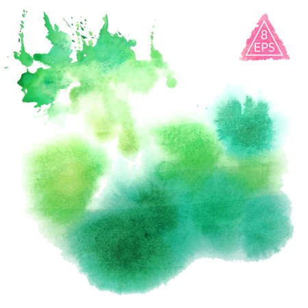 Vector watercolor blot. Hand drawn blot on white background for your design. Save the Date, postcard, banner, logo.のイラスト素材