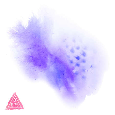 Vector watercolor blot. Hand drawn blot on white background for your design. Save the Date, postcard, banner, logo.のイラスト素材