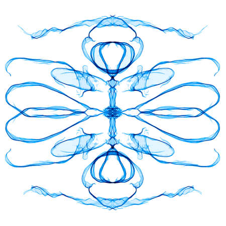 Beautiful abstract symmetry figure. Hand drawn linear abstract pattern for banners, logo, postcards, wallpapers etc.の写真素材