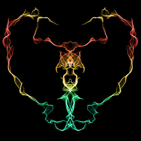 Beautiful symmetry figure. Hand drawn linear abstract pattern for banners, logo, postcards, wallpapers etc.の写真素材