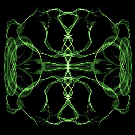 Beautiful symmetry figure. Hand drawn linear abstract pattern for banners, logo, postcards, wallpapers etc.の写真素材