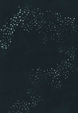Ready to print greeting postcard. Postcard with beautiful silver glitter sparks.の写真素材
