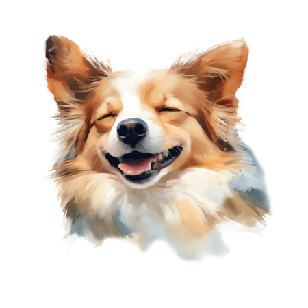 Hand Painted Chihuahua Dog Watercolorの素材