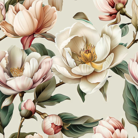 Pink and White Flower in Full Bloomの素材