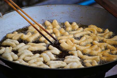 Deep-fried doughstickの写真素材