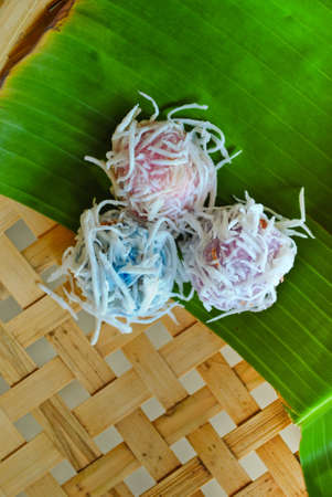 Khanom Tom, Thai dessertの写真素材