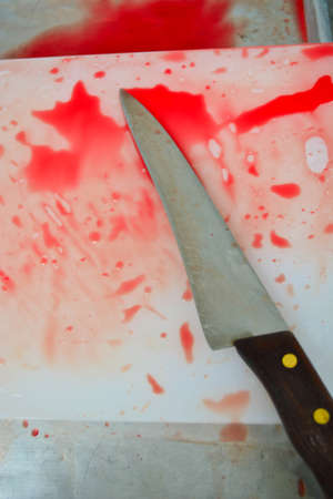  knife and bloodの写真素材